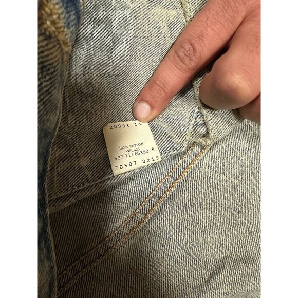 Vintage Levi's Denim Jacket Men's L Acid Wash Made in USA 70507 Trucker 80s - Picture 5 of 5